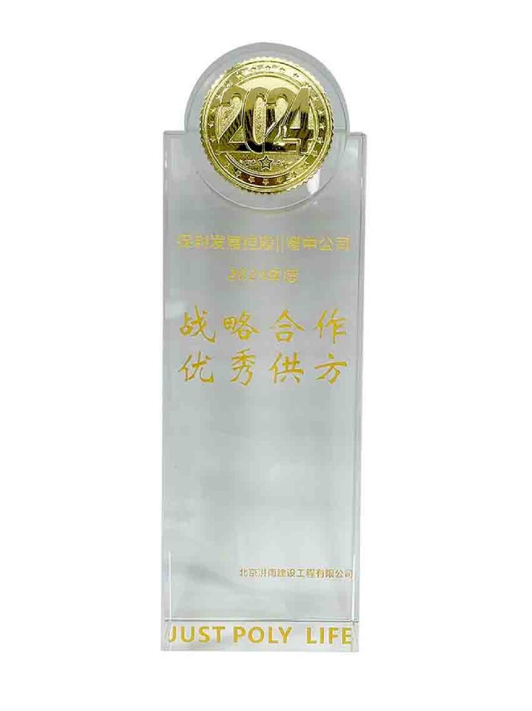 2024年度战略合作优秀供方（保利发展）